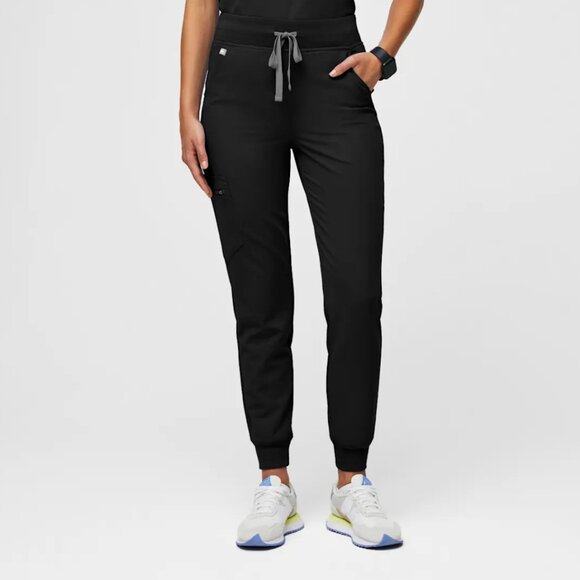 Figs Technical Collection Women’s Black Jogger Pants Size XS Scrub Style Pockets - Picture 1 of 8